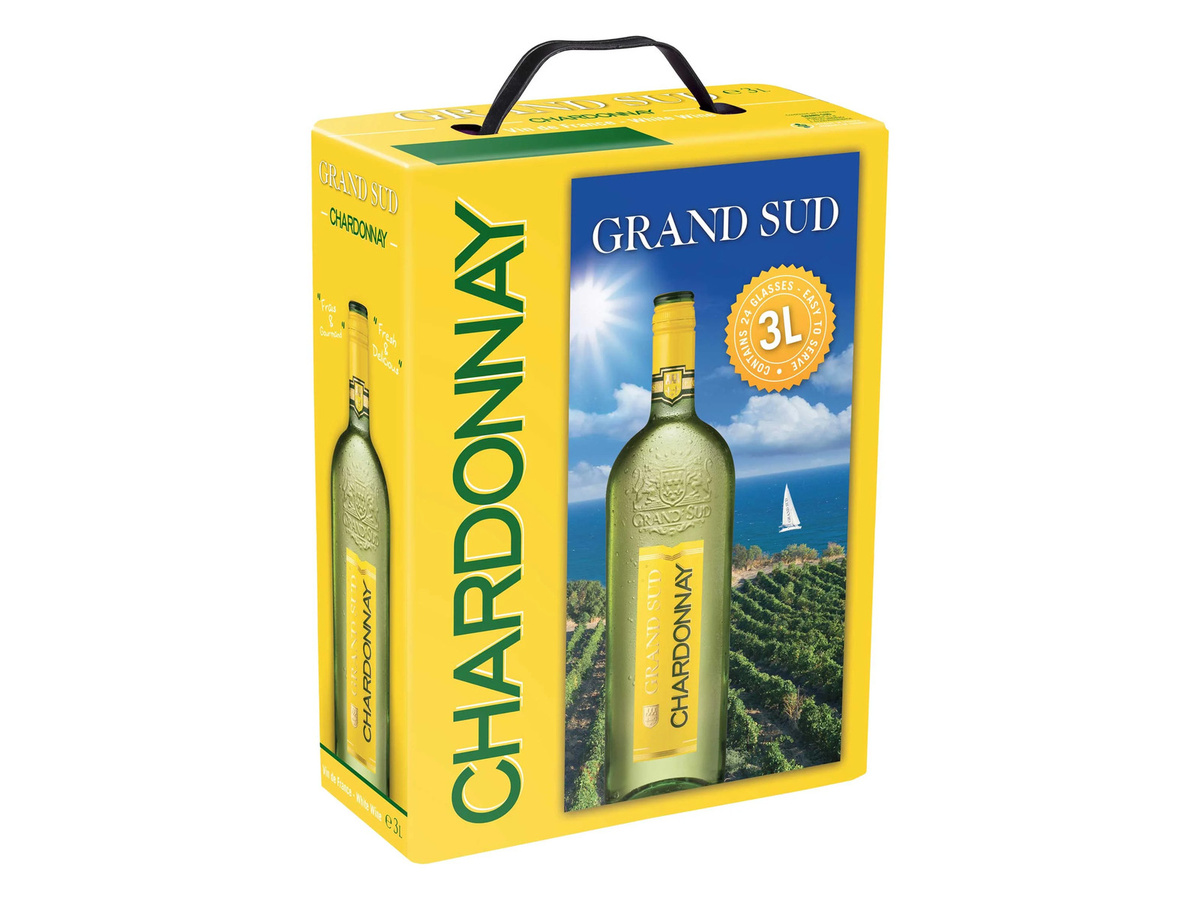 Grand Sud Chardonnay Weißwein trocken Bag-in-Box 3,0 l - Bild 2