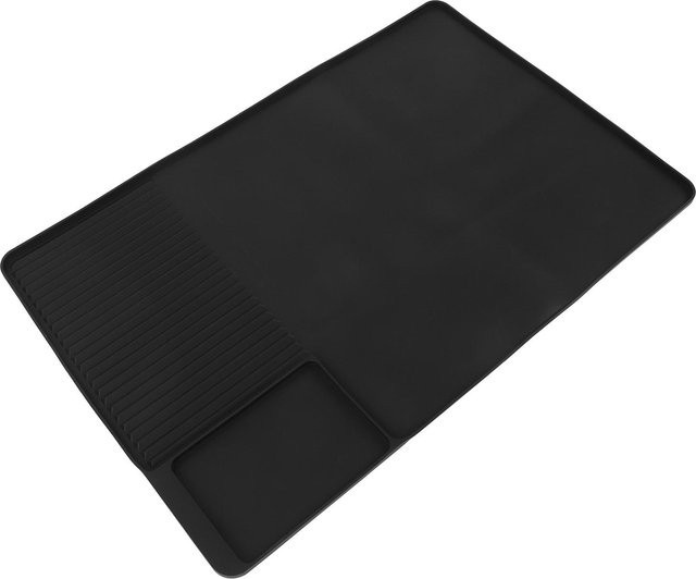 Koogeelife Kaffeemaschinenmatte aus Silikon in Schwarz, rechteckige Abtropfmatte mit Wärmeisolierung - Bild 1