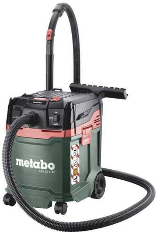 Metabo ASA 30 L PC Nass-/Trockensauger in Grün, Schwarz und Rot mit 1200 W und 30 l Fassungsvermögen - Bild 2