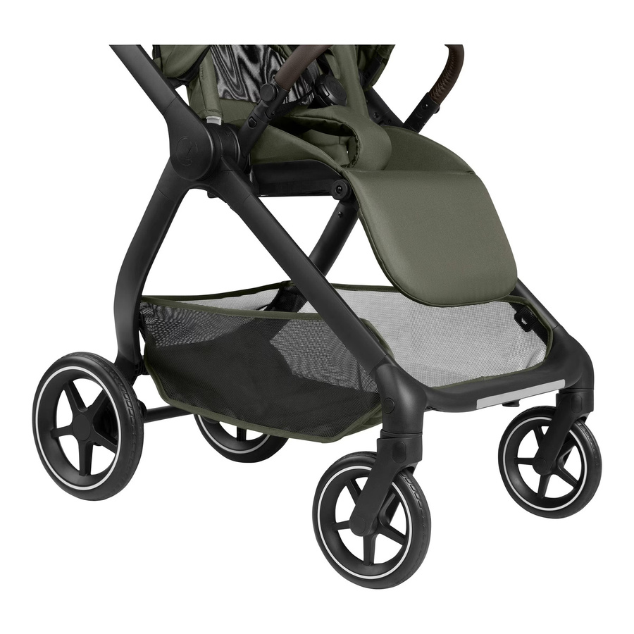 ABC Design City Life Kombi-Kinderwagen in Grün mit Federung und Schwenkrädern - Bild 2