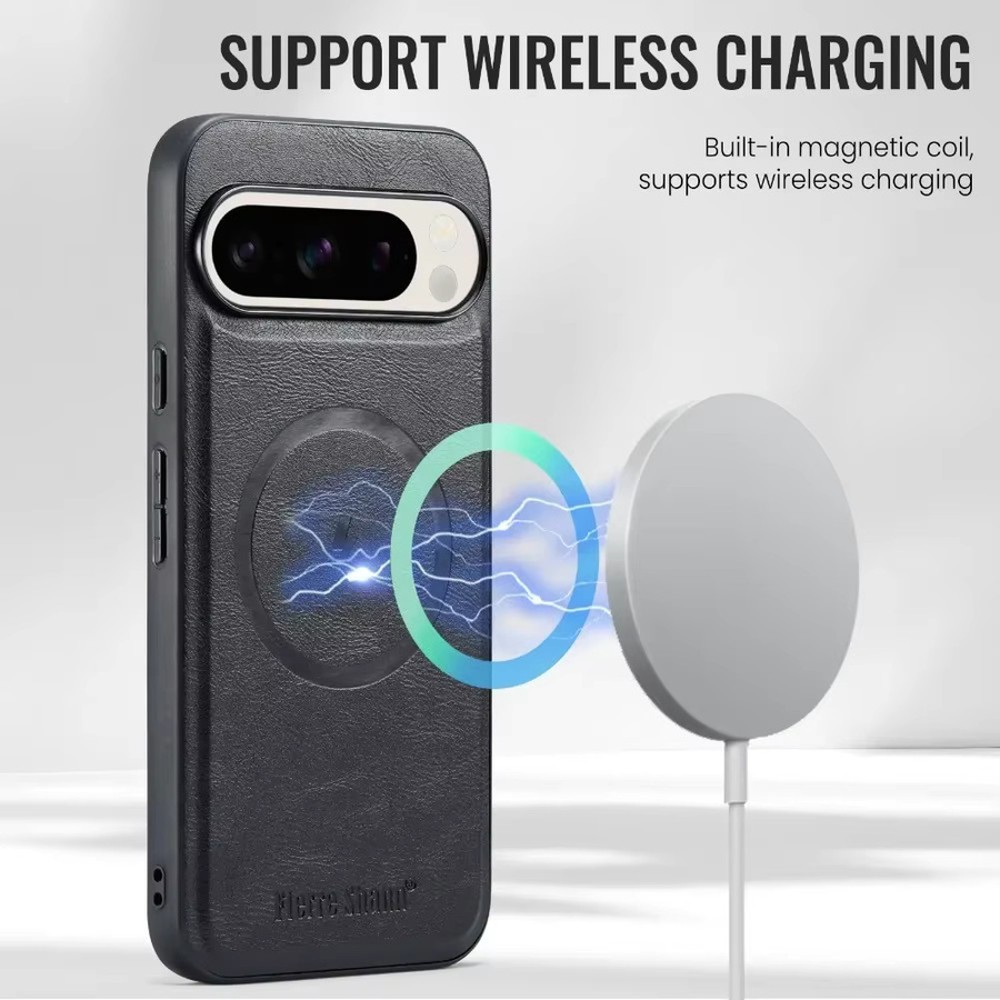 2-in-1 Lederbrieftasche und MagSafe Magnetische Handyhülle mit Kartenhalter für Google Pixel 10 Pro 9 8 7 XL Pro in Blau - Bild 3