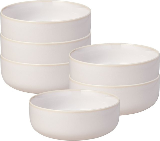 Villeroy & Boch like. Müslischalen Crafted Set 6er Cotton Weiß Durchmesser: 15,8 cm - Bild 1