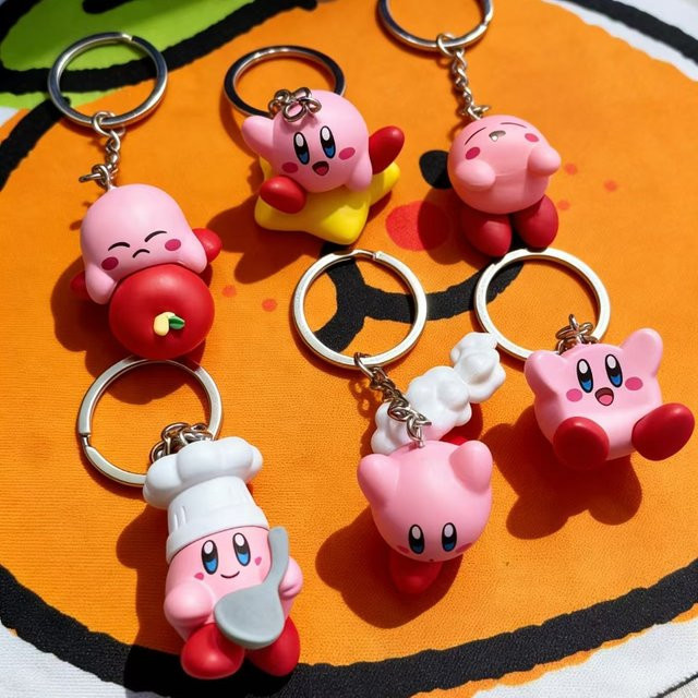 Bandai Kirby Mini-Actionfigur, Schlüsselanhänger, Einzelfigur - Bild 1