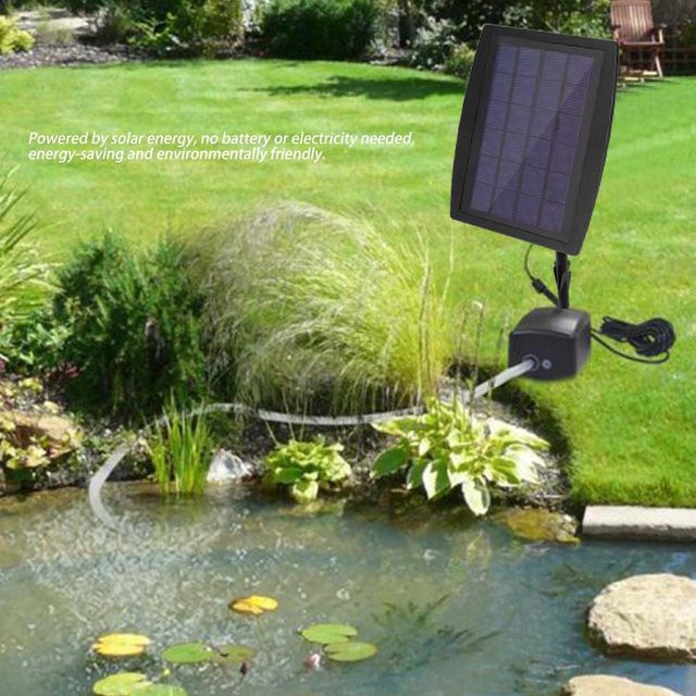 Solarbetriebener Sauerstoffgenerator von Refreshing Home als Belüfterpumpe für Außenpool, Teich und Fische aus ABS - Bild 1