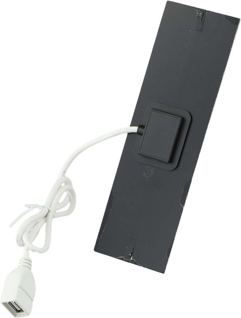 2W Solar Panel Ladegerät für Mobile Powerbank und Licht-Fan, 3,7-5V, Schwarz - Bild 1