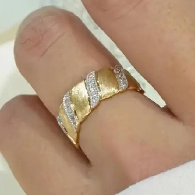 Huitan Damenring, Bicolor, Zirkonia - Bild 1