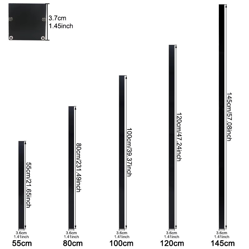 EnwYe LED Außenwandlampe Modern IP65 Wasserdicht Up-Down Licht für Garten und Außenbereich in Schwarz mit Warmweißem Licht - Bild 2