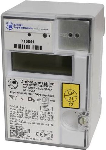 Counttec eHz digitaler Drehstromzähler in Weiß (generalüberholt) - Bild 1