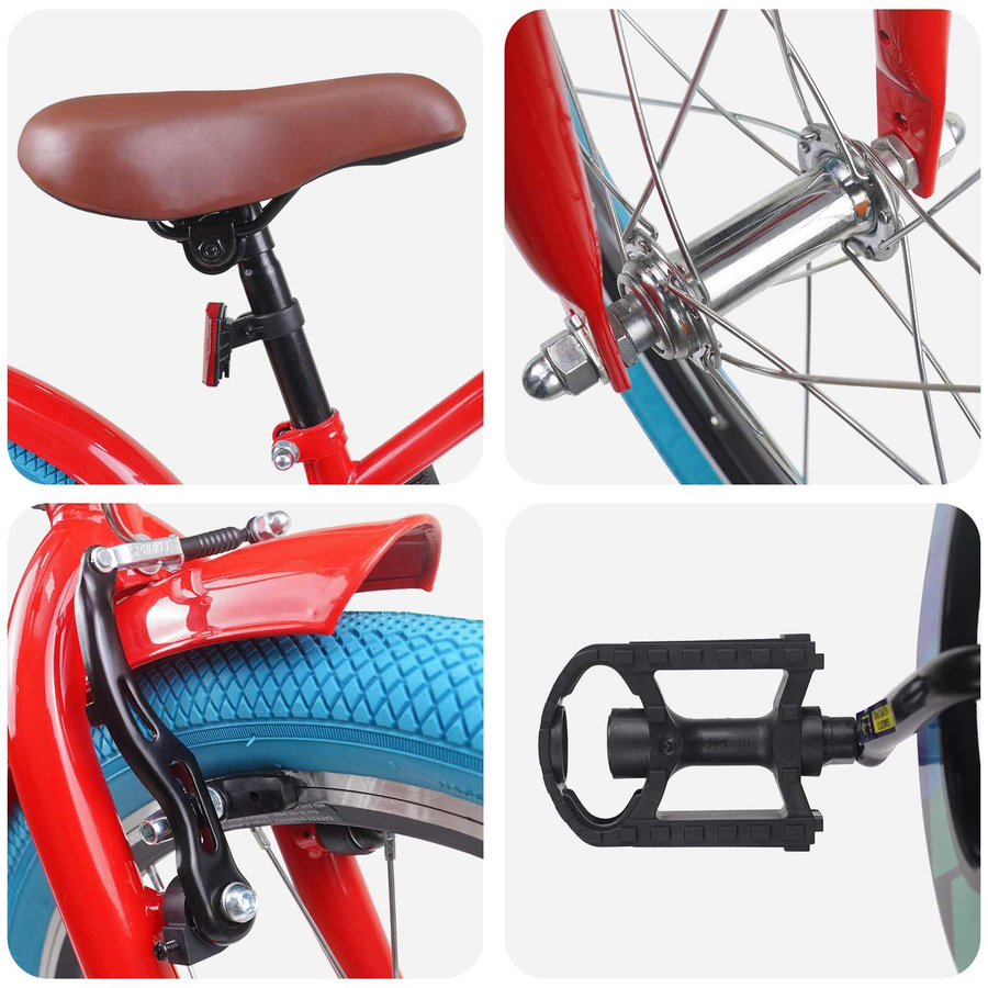 vidaXL Kinderfahrrad 20 Zoll Rot für 6-11 Jahre - Bild 2