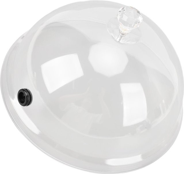 Rauchglocke mfySpace XL Abdeckung für Teller und Schüsseln, Farbe: Weiß/Transparent, B/T/H: 39,0 x 39,0 x 12,5 cm - Bild 1