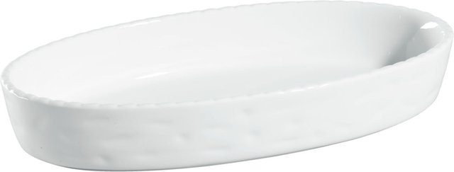 VEGA Auflaufform Kalumi aus Porzellan, 3er Pack, weiß, oval, 650 ml, Länge: 23,3 cm, Breite: 13,2 cm, Höhe: 4 cm - Bild 1