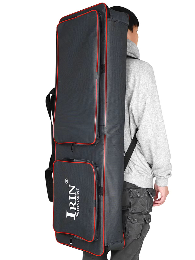 IRIN Klaviertasche für 61 oder 76 Tasten aus wasserdichtem Oxford-Gewebe in Schwarz - Bild 5