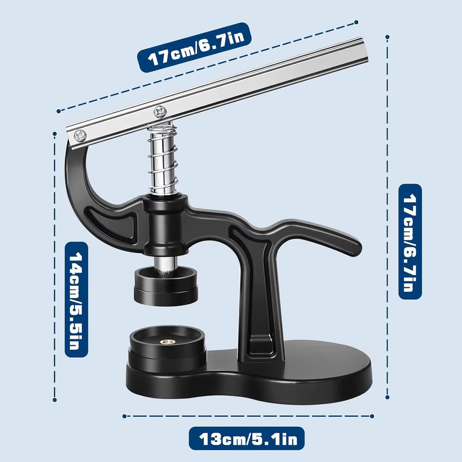 Reparaturwerkzeugsatz Uhrendruckmaschine, Schwarz, Unisex - Bild 5