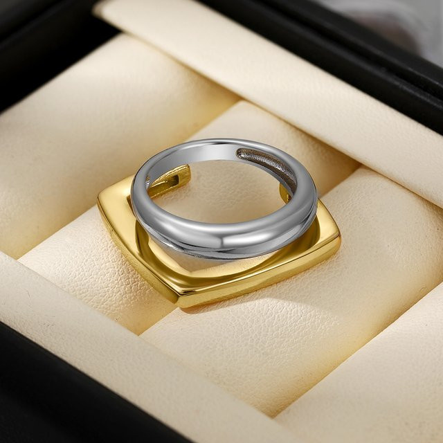 amofa Ring Edelstahl, mehrfarbig, Damen - Bild 1