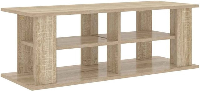 vidaXL TV-Ständer in Sonoma-Eiche, moderner Medientisch mit Ablagefächern, B/T/H: 96 x 35 x 33,5 cm - Bild 1