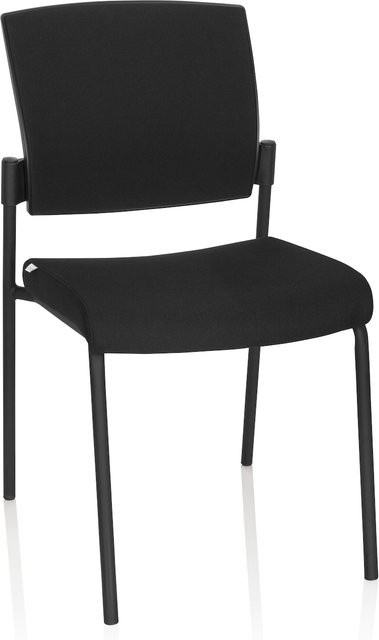 hjh OFFICE Vierfußstuhl K9 V PRO in Schwarz mit Stoffbezug - Bild 1