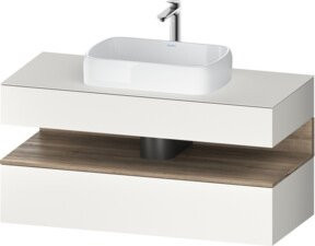 Duravit Waschtischunterschrank Qatego in Weiß mit einer Schublade, B/T/H: 120 x 55 x 60 cm - Bild 1