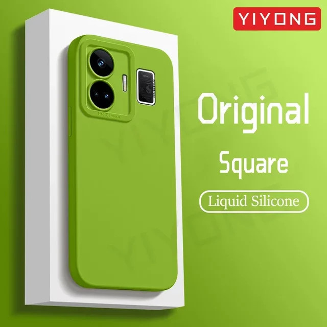 YIYONG Flüssigkeit Silikon TPU Schutzhülle für Realme GT Neo5 in Purple und Green - Bild 1