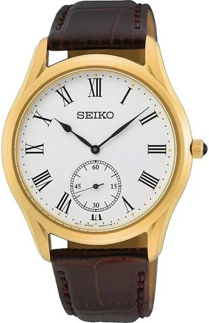 Seiko Armbanduhr, Quarz, Edelstahl, Leder, 39 mm, Herren - Bild 1