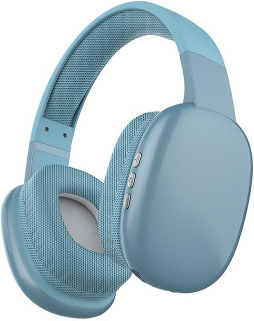 JQIQLY PG02 Bluetooth-Kopfhörer mit aktiver Geräuschunterdrückung, kabellose Stereo-Ohrhörer in Blau mit Mikrofon und TF-Kartensupport - Bild 1