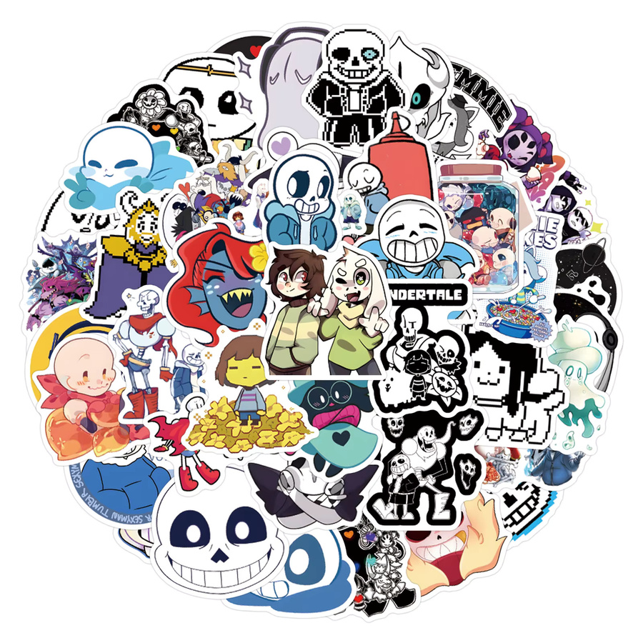 Undertale Cartoon-Aufkleber, 55-teiliges Set, Bunt / Mehrfarbig - Bild 2