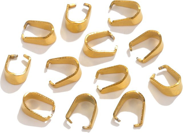 50 Stück Schnallenverschlüsse, vergoldet, Edelstahl, für Anhänger und Charms - Bild 1