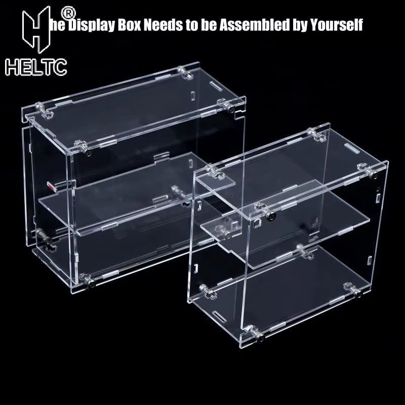 Staubdichte Acryl-Vitrine von HELTC für 1/64 Modellautos, transparent, rechteckig - Bild 2