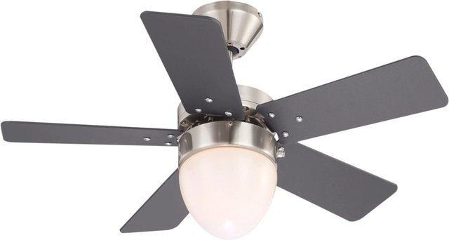 GLOBO Deckenventilator Marva mit Beleuchtung und Fernbedienung, Silber Matt - Bild 1