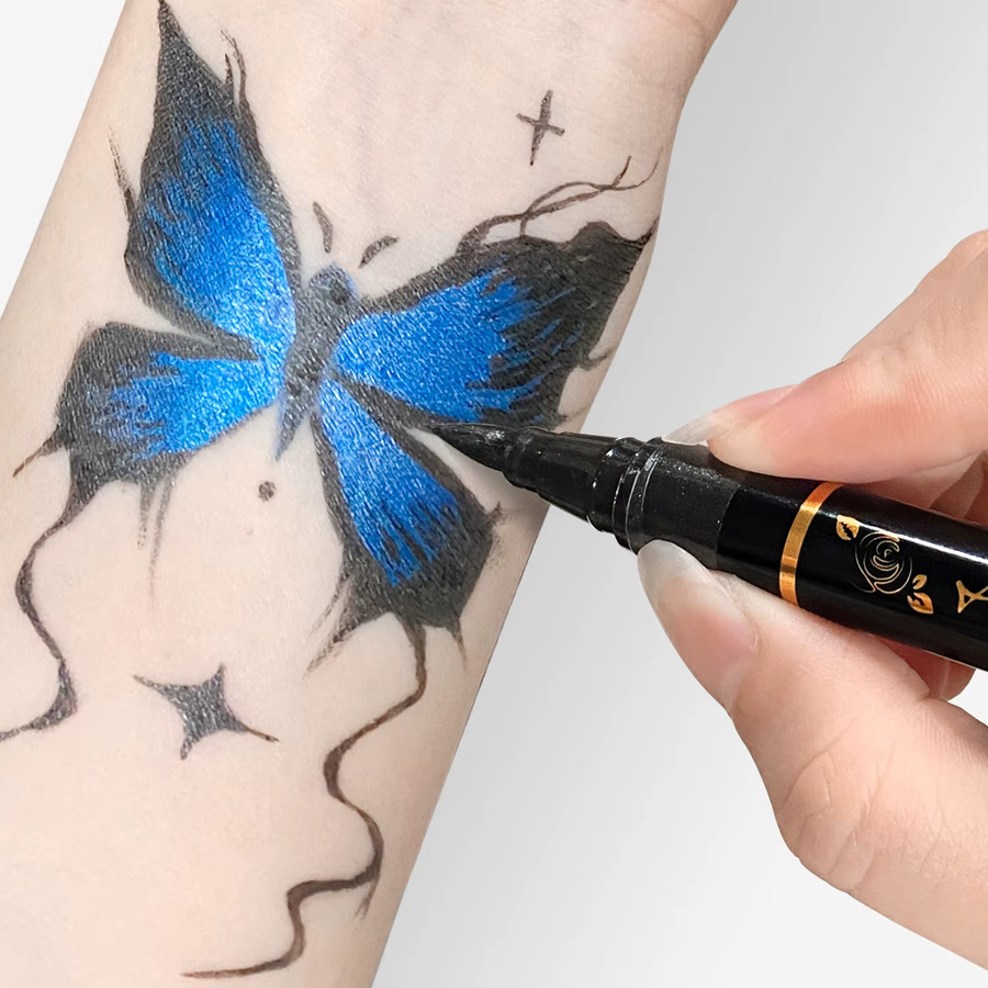Kolorowys Temporäre Tattoo-Marker, 10 Farben, Set, Bunt / Mehrfarbig - Bild 2