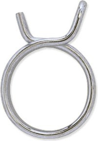 IDEAL-Schlemper Federdrahtschelle EN10270-1: 2001 verzinkter Stahl, Farbe: Silber/Weiß, Durchmesser: 26,7 - 28,1 mm, Opt. D 27,5 mm - Bild 1