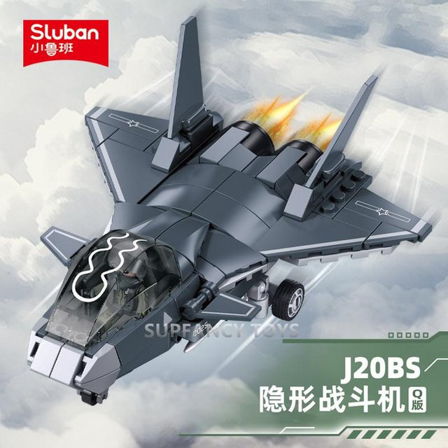 Sluban Weltraum Luftfahrt Armee Stealth Jäger Konstruktionsset - Bild 1