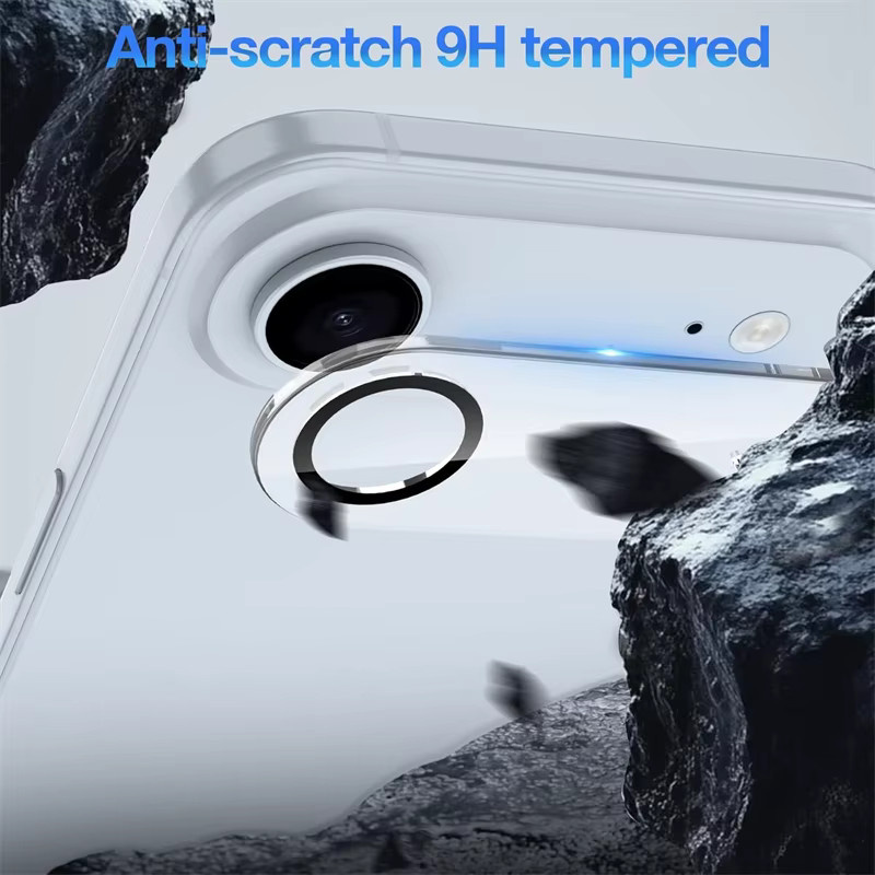 NMEGOU 3er-Set Objektiv-Displayschutzfolie aus gehärtetem Glas für iPhone 17 Air, transparent - Bild 2