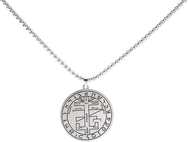 YULIN Anhänger Halskette, Edelstahl, Gold, 59 cm, Herren - Bild 1
