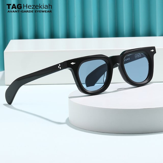 TAG Hezekiah Hezekiah Sonnenbrille, Acetat, Vollrand, Schwarz, Unisex - Bild 1