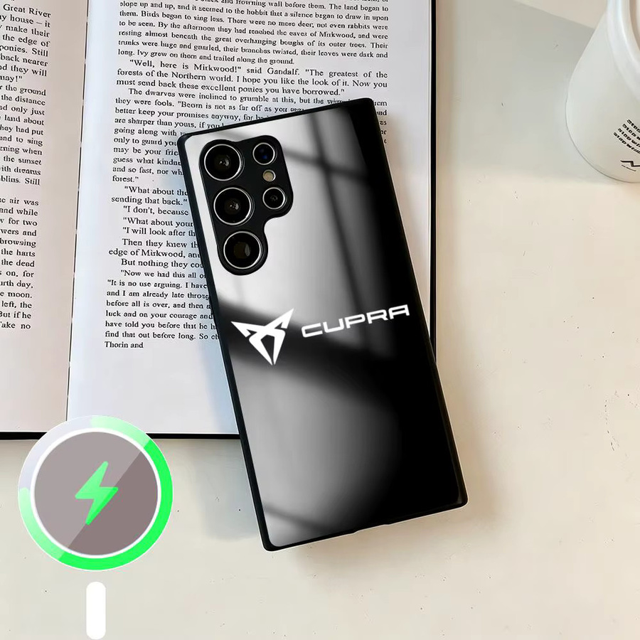 C-Cupra Magnetische Glas-Handyhülle für Samsung Galaxy S26 S25 S24 S23 S22 S21 Plus Ultra Fold in Schwarz - Bild 6