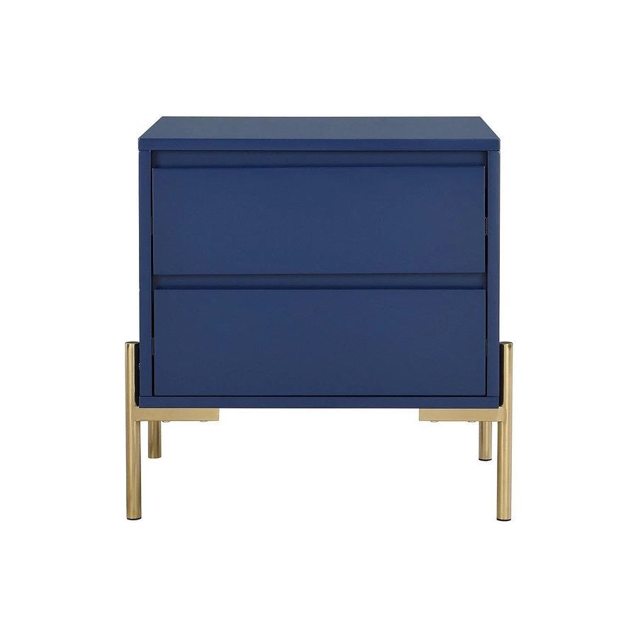 Nachttisch Korasa von Pascal Morabito in Blau und Goldfarben, Breite: 50 cm - Bild 2
