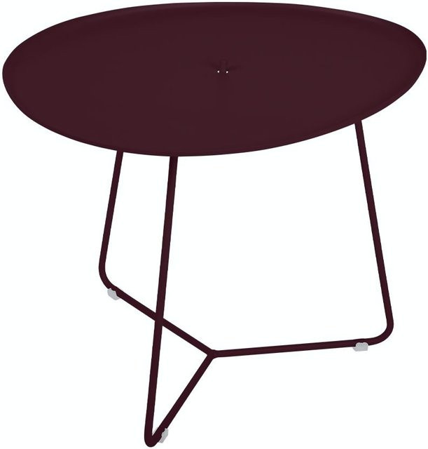 Fermob Cocotte Beistelltisch aus Metall in Rot und Lila - Bild 1