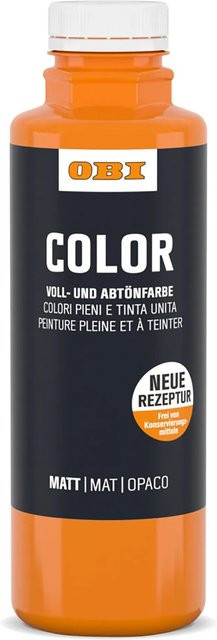 OBI Color Voll- und Abtönfarbe Gelb-Orange, 500 ml - Bild 1