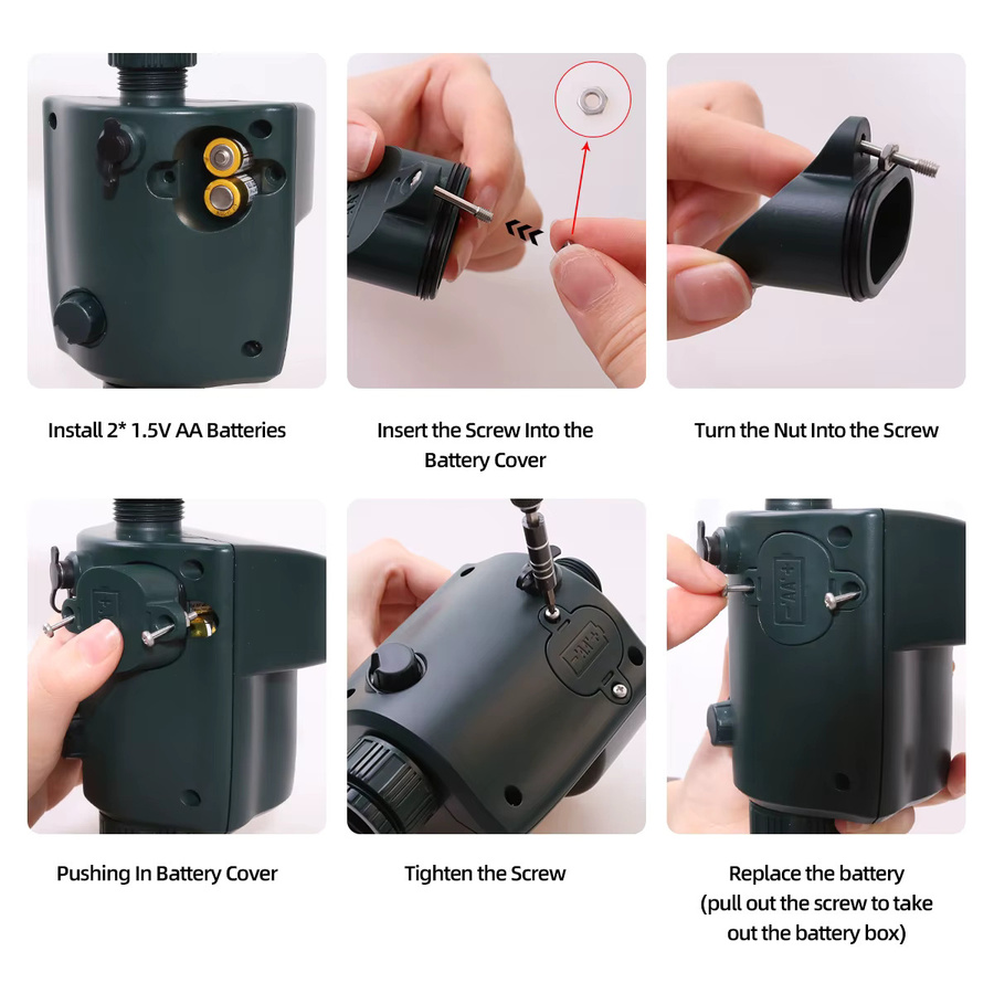 Aqualin Solar Motion Sensor Sprinkler als umweltfreundlicher Jet Spray Tiervertreiber zur Garten-Schädlingsbekämpfung - Bild 3