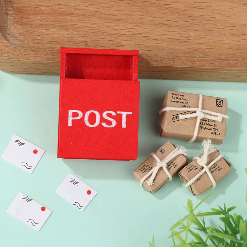 DIAPER&CORED Briefkasten Puppenhaus Zubehör aus Holz 1:12 - Bild 2