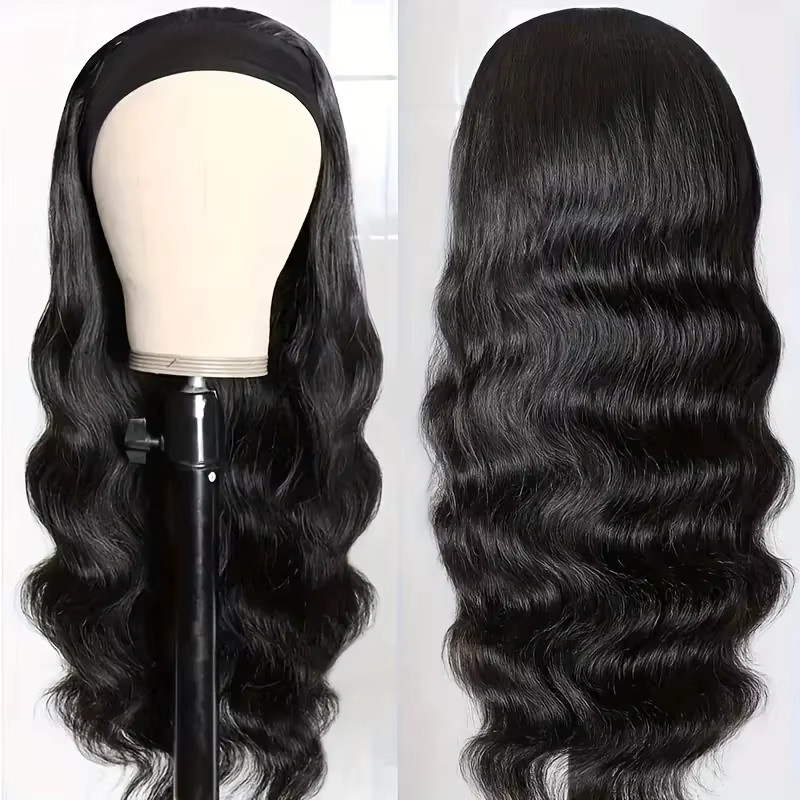 Dula A Hair Stirnband-Perücke aus Echthaar, Body Wave, 180 Dichte, Remy Indisches Haar - Bild 2