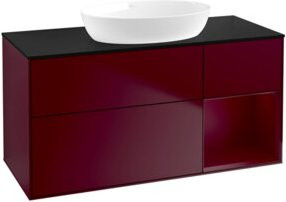 V&B Waschtischunterschrank Finion in Perlmutteffekt Lackierung, Breite: 120 cm, Tiefe: 50,1 cm, Höhe: 50,1 cm - Bild 1