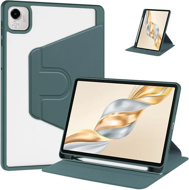 360 Grad drehbare Acryl-Hülle mit Stifthalter für Honor Pad X10 Pro 11,5 Zoll, Honor Pad X9a, X9 Pro 11,5 Zoll, ELN2-W9, W09/ELE2-W00, transparent - Bild 1