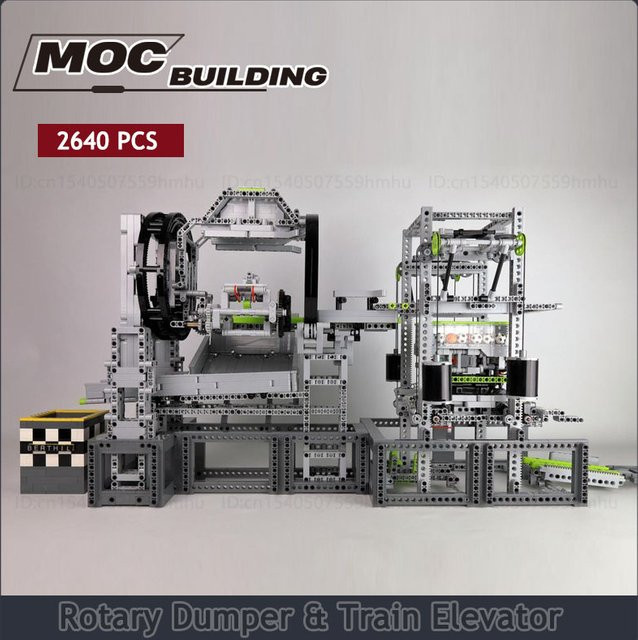 MOCBUILDING Rotary Dumper Und Zug Aufzug, Baustein, Konstruktionsset - Bild 1