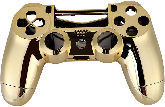 DIYelecs Controller Gehäuse Shell Cover aus Kunststoff in Gold für PS4 Slim - Bild 1
