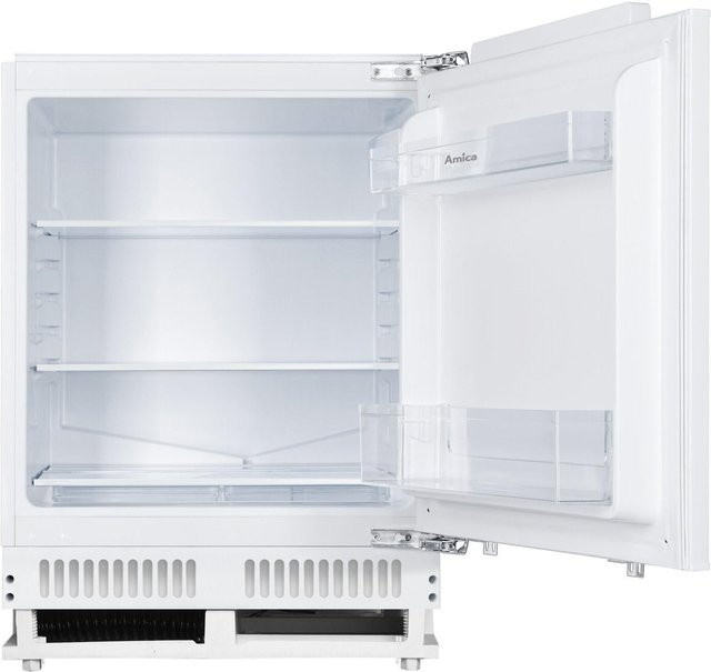 Amica Unterbaukühlschrank UVKSS 351 901 in Weiß mit LED-Innenbeleuchtung und Standard-Frischezone - Bild 1