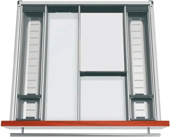 Blum Orga-Line Besteckeinsatz Facheinteilungs-Set in Grau für Korpusbreite 600 mm und Nennlänge 550 mm - Bild 1