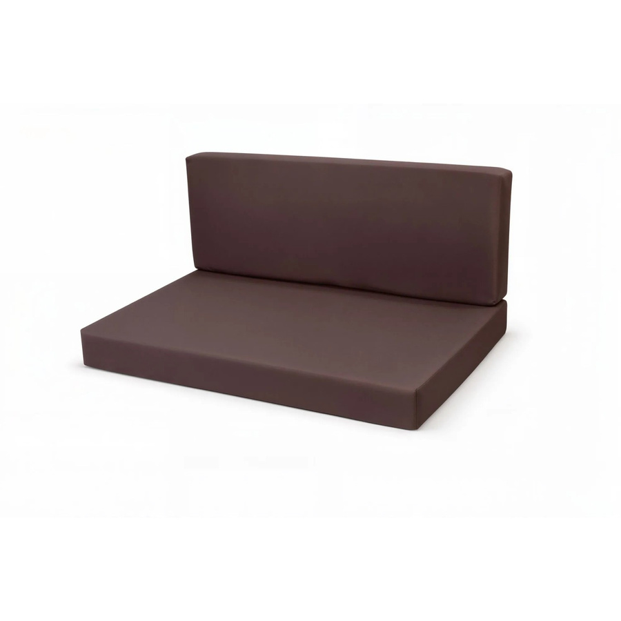 Setgarden Flat Set Palettenkissen in Braun mit Sitzkissen und Rückenkissen, B/T/H: 120 x 50 x 10 cm - Bild 2