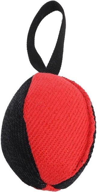 Binchi Outdoor Product Rugbyförmiges Hundetrainingsspielzeug, Mehrfarbiges Patchwork, Robuste gewebte Textur, Mehrfarbiger Rugby-Bissstock, Bissfest Bauweise, black - Bild 1