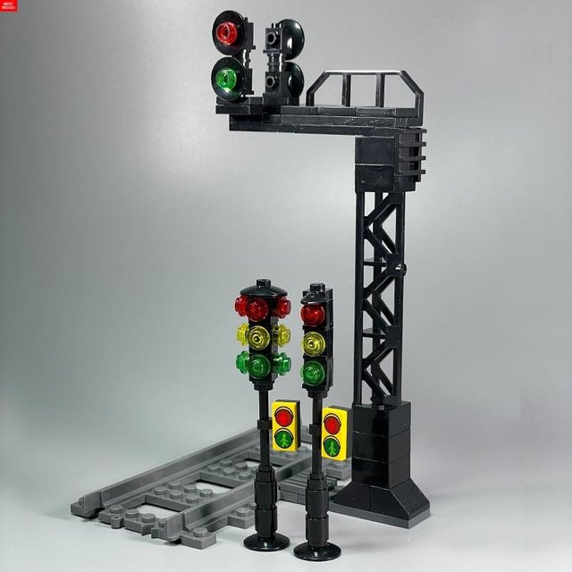 Yiran Toy Bausteine Bahnverkehr Stadt Rote Ampel 6–12 Jahre - Bild 1